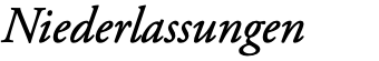 Niederlassungen